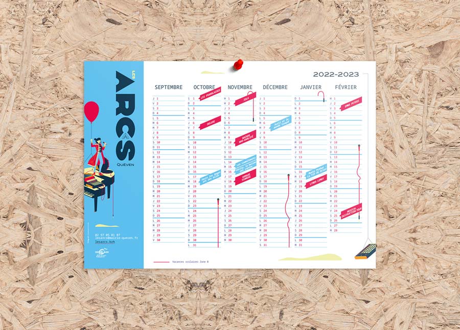 Calendrier des spectacles de la saison 2022-2023