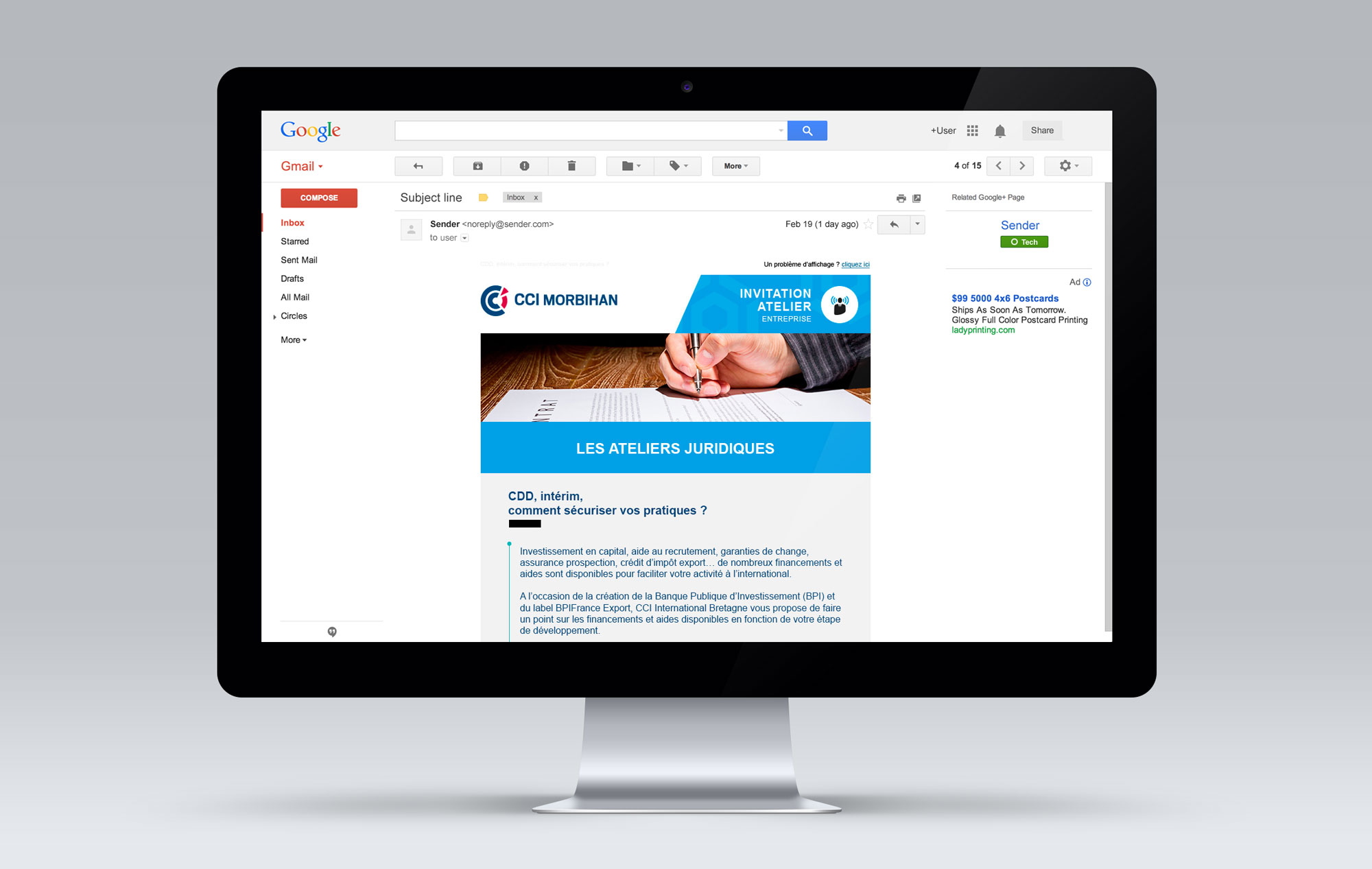 Des gabarits d’Emailing responsive