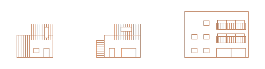 Pictogrammes des différentes habitations