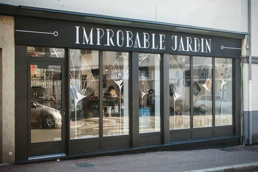 Façade du magasin Improbable Jardin