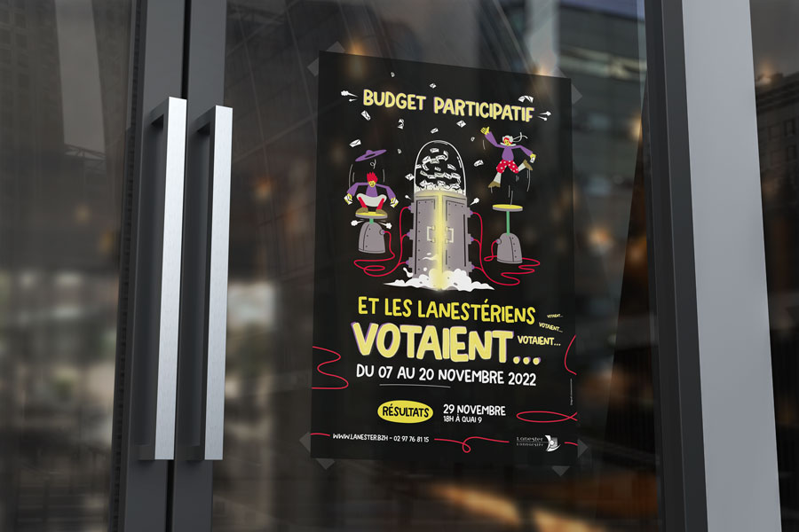 Affiche 40x60 de la deuxième partie du Budget participatif de Lanester