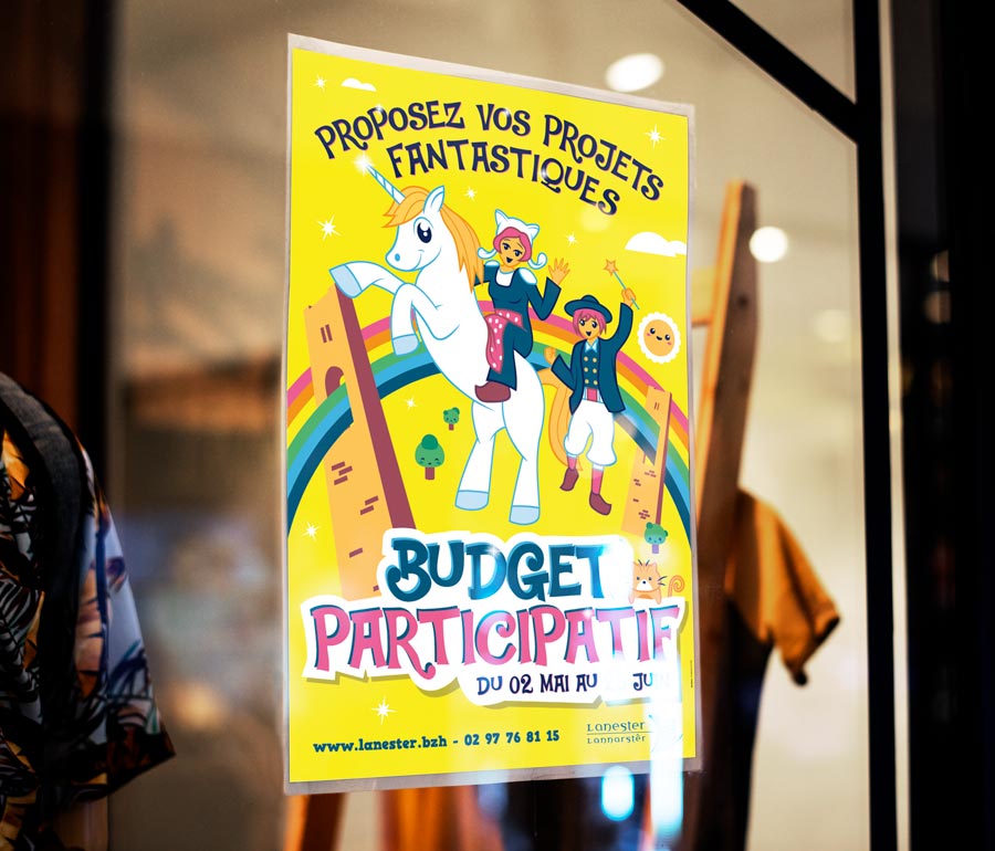 Affiche 40x60 Lanester budget Participatif