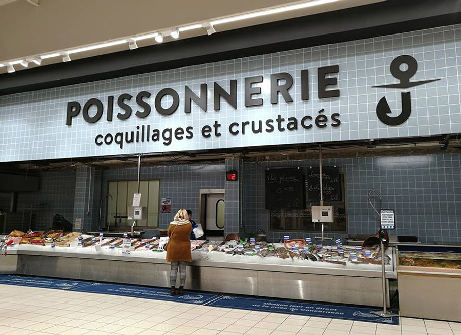 Leclerc Concarneau poissonnerie