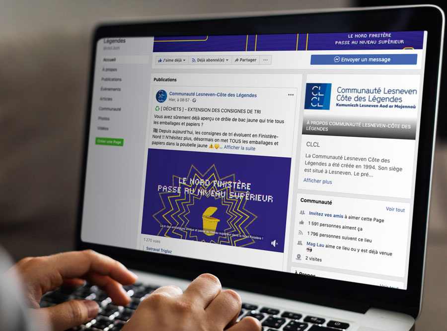 Publication facebook de la campagne Bac man