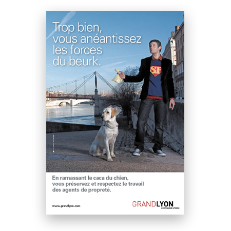 ton positif affiche sensibilisation caca