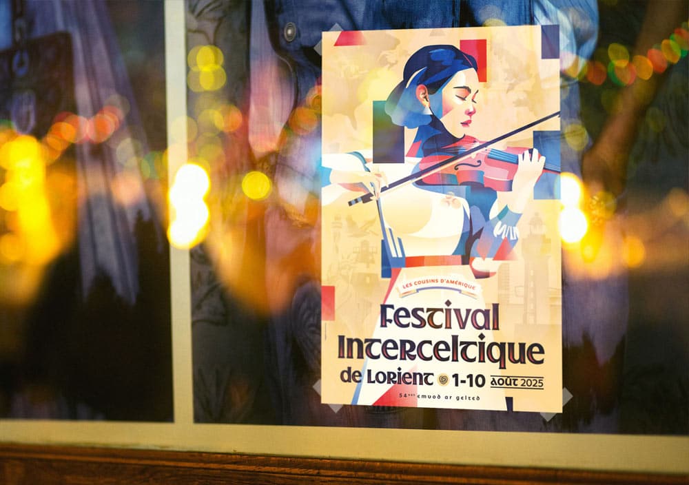 Affiche 40x60 du Festival Interceltique de Lorient 2025