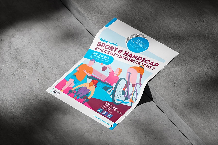 Affiche A3 sport & handicap AQTA