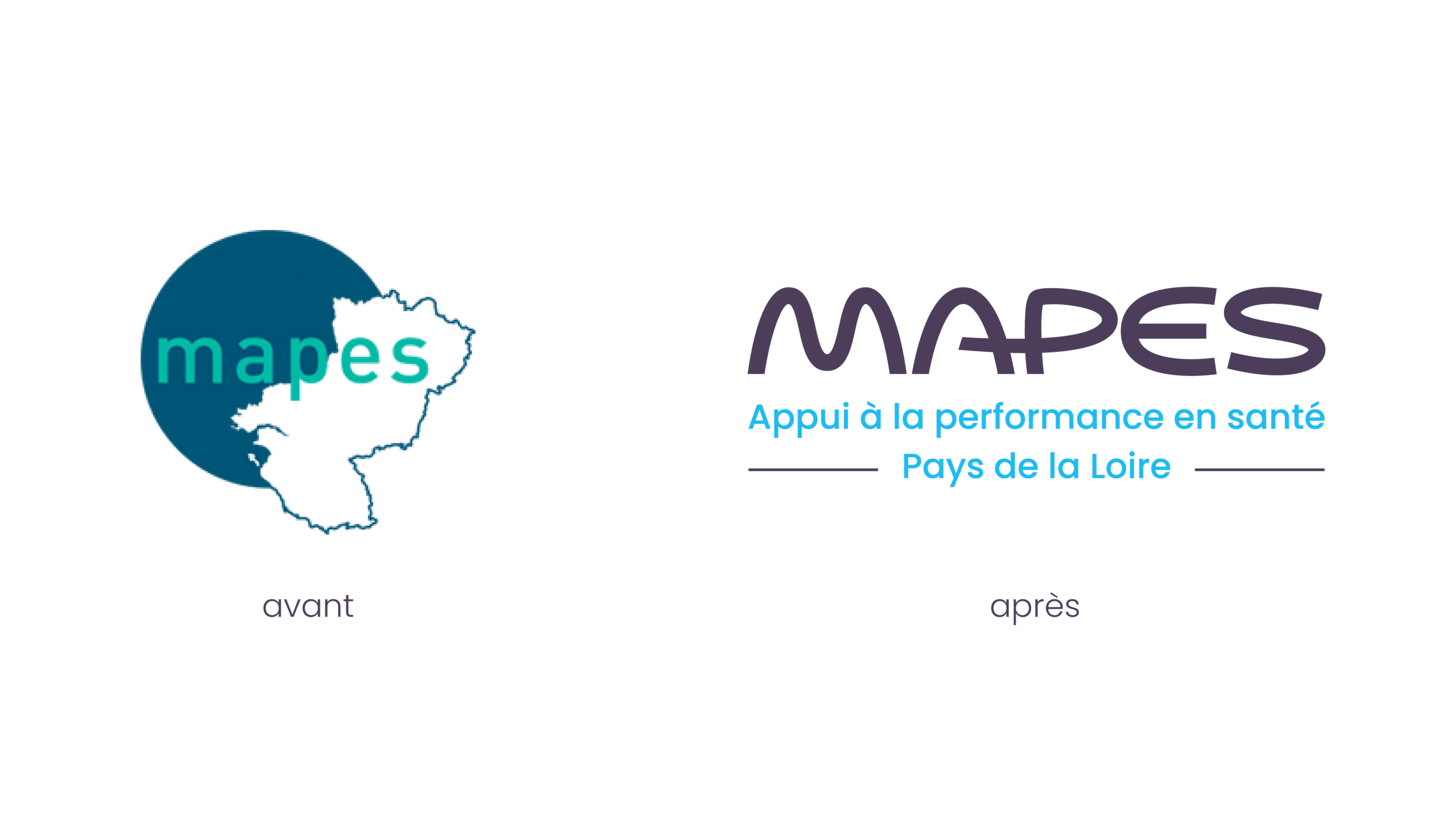 Logo MAPES avant - après